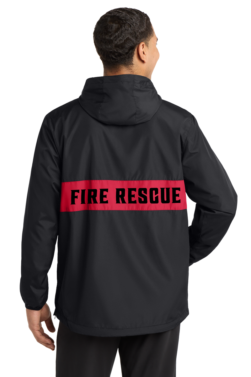 Fire Dept Windbreaker Jacket Zipped Pocket Anorak | Cold Dinner Club