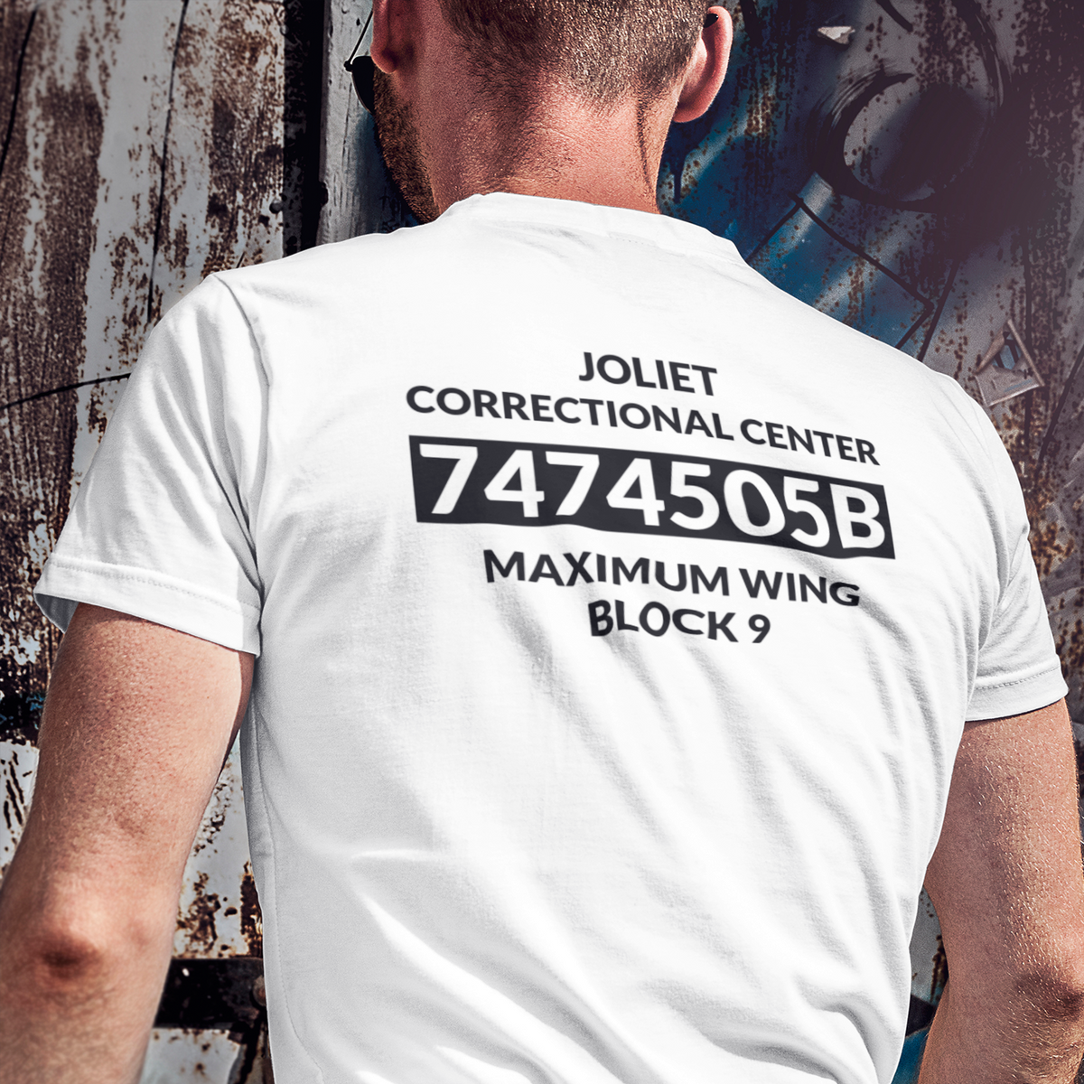 Joliet Correctional Center Inmate 7474505B Maximum Wing Block 9 Unisex T  Shirt