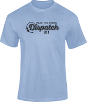 911 Dispatch Varsity Style Distressed Graphics Unisex T Shirt