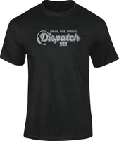 911 Dispatch Varsity Style Distressed Graphics Unisex T Shirt