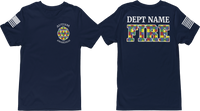 Customized Fire Department Autism Awareness Unisex T Shirts - Cold Dinner Club