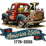America 250th Anniversary Country Core Cow T Shirt