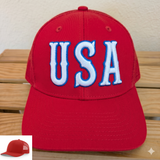 USA Hat with Puff Embroidery on a Richardson 112 Trucker Cap - Cold Dinner Club