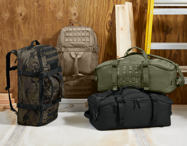 Tactical Barrel Duffel Range Duty Bag Back Pack with Custom Embroidery Olive Drab Green