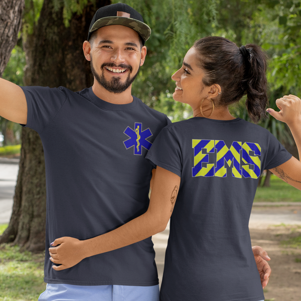 EMS Chevron with Star of Life Unisex T Shirt