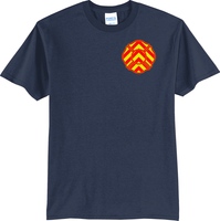 Fire Dept Red & Yellow Chevron Unisex T Shirt