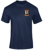 Firefighter Custom Fire Helmet Shield Graphic T Shirt