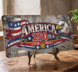 America 250th Anniversary License Plates - Cold Dinner Club