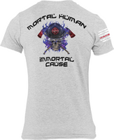 Mortal Human, Immortal Cause Firefighter Unisex T Shirt