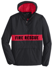 Fire Dept Windbreaker Jacket Zipped Pocket Anorak
