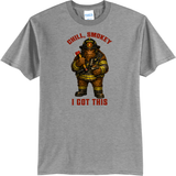 Bigfoot Sasquatch Firefighter T Shirt