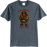 Bigfoot Sasquatch Firefighter T Shirt