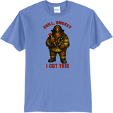 Bigfoot Sasquatch Firefighter T Shirt