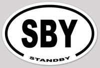 SBY - Standby Sticker for EMS, Firefighters, and Other First Responders - Cold Dinner Club
