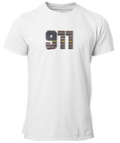 911 Dispatcher Thin Gold/Yellow Line Flag Unisex T Shirt - Cold Dinner Club