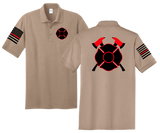 Customized Fire Department Firefighter Unisex Uniform Polo Shirts - Pooky Noodles