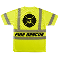 High Visibility Customized First Responder Shirts Hi Vis ANSI 107-2015 Type R Class 3 - Pooky Noodles