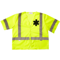 High Visibility Customized First Responder Zippered Vests Hi Vis ANSI 107-2015 Type R Class 3 - Pooky Noodles