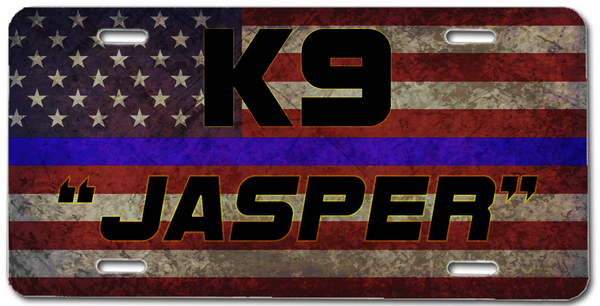 Police k9 license plate best sale
