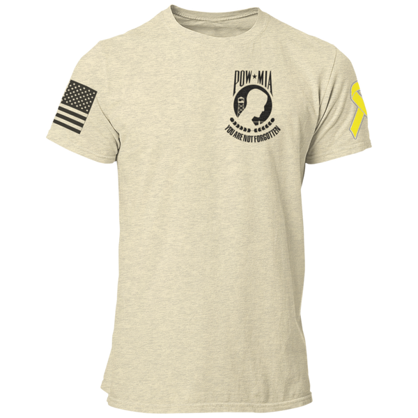 POW MIA Yellow Ribbon Unisex Military Veterans Families T Shirt Cold Dinner Club