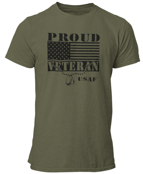 United States Military Veterans Unisex T Shirts for USAF, USCG, USMC, USSF, USN, & US Army - Cold Dinner Club