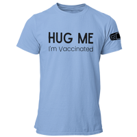 Hug Me I'm Vaccinated Unisex T Shirt with Bandage on Sleeve - Pooky Noodles