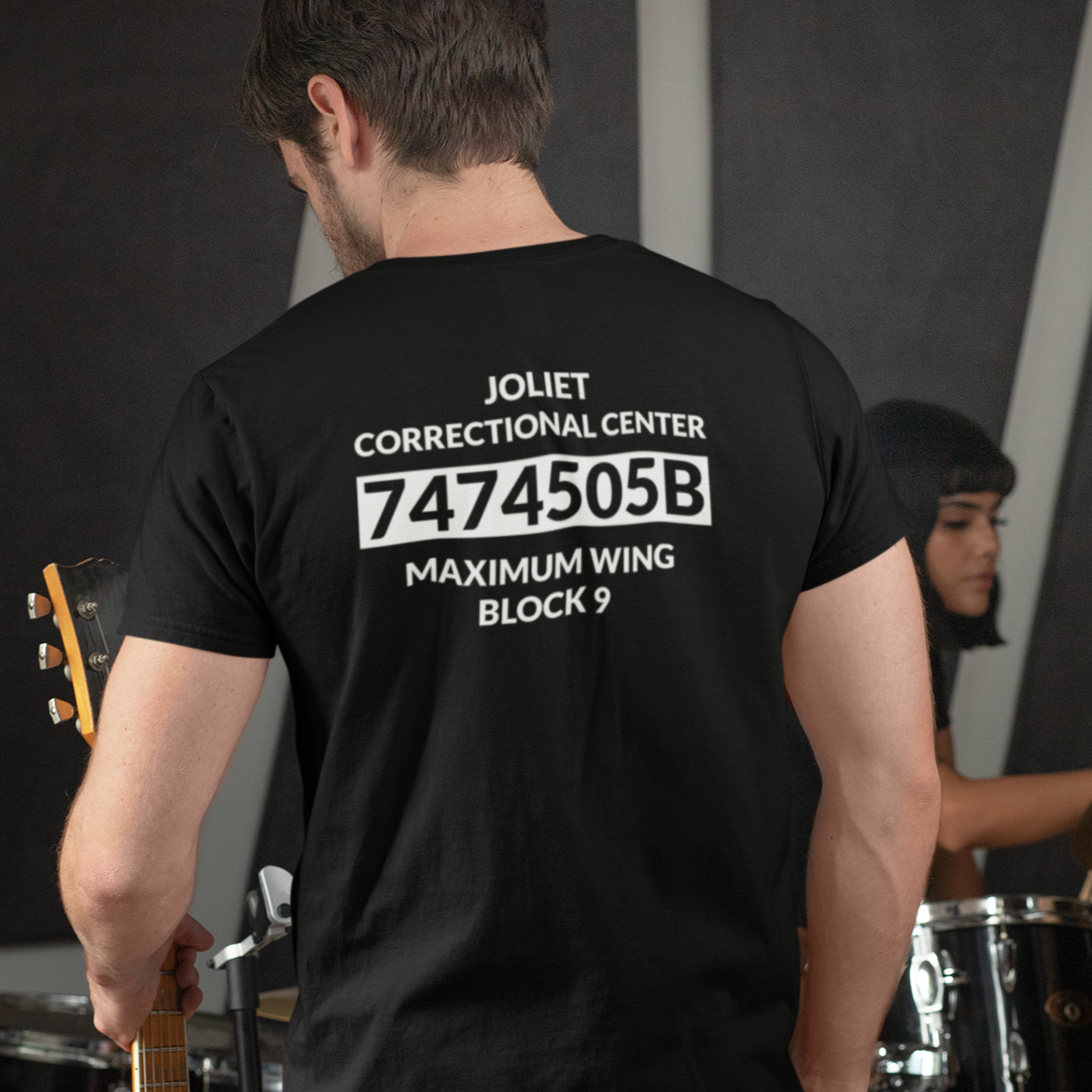 Joliet Correctional Center Inmate 7474505B Maximum Wing Block 9 unisex T Shirt S / Black