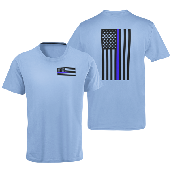Thin Blue Line Flag Unisex T Shirt - Pooky Noodles