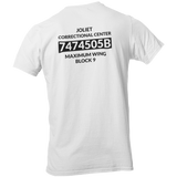 Joliet Correctional Center Inmate 7474505B Maximum Wing Block 9 Unisex T Shirt - Pooky Noodles