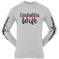 Firefighter Wife Fire Department Spouse Bella+Canvas Long Sleeve T Shirt - Cold Dinner Club