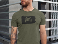 50 States Collection Pennsylvania 911 Dispatcher Unisex T Shirt - Pooky Noodles