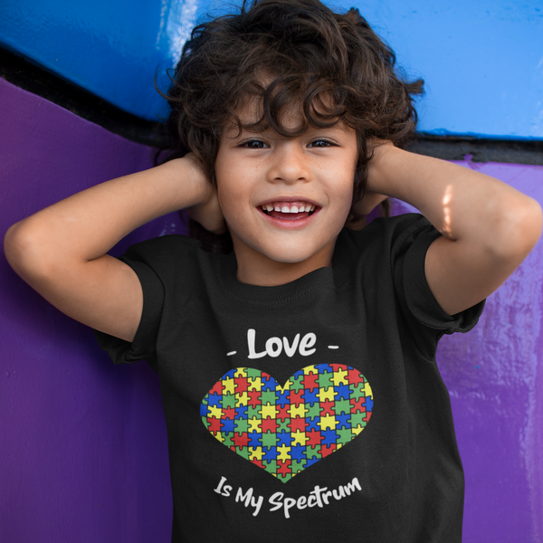 Love Is My Spectrum Autism Awareness Youth T Shirt - Pooky Noodles