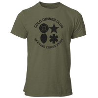 Cold Dinner Club First Responders Unisex T Shirt for Firefighters, Law Enforcement, EMS, and Dispatchers - Pooky Noodles