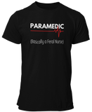 Paramedic (Basically A Feral Nurse) Funny EMS Unisex T Shirt - Cold Dinner Club
