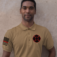 Customized Fire Department Firefighter Unisex Uniform Polo Shirts - Pooky Noodles