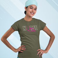 Nurse & Stethoscope Graphic T Shirt - Cold Dinner Club