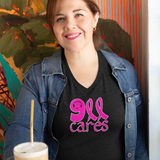 911 Cares Breast Cancer Awareness Unisex Crew Neck & Womens V Neck T Shirts - Cold Dinner Club