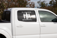 Veteran Tribute Window Decal - All Gave Some Some Gave All - Cold Dinner Club