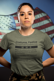 MILSPEC Standard Issue Costume, Festive T Shirt - Military Humor - Pooky Noodles