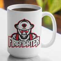 Firefighter Large 15 Ounce Coffee Mug - Cold Dinner Club