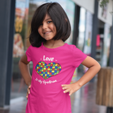 Love Is My Spectrum Autism Awareness Youth T Shirt - Pooky Noodles