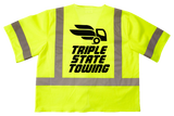 High Visibility Customized First Responder Zippered Vests Hi Vis ANSI 107-2015 Type R Class 3 - Pooky Noodles