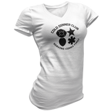 Cold Dinner Club First Responders Womens V-Neck T Shirt for Firefighters, Law Enforcement, EMS, and Dispatchers - Pooky Noodles
